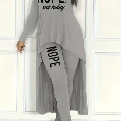 Lasual - Ensemble haut asymétrique et legging "Hope"