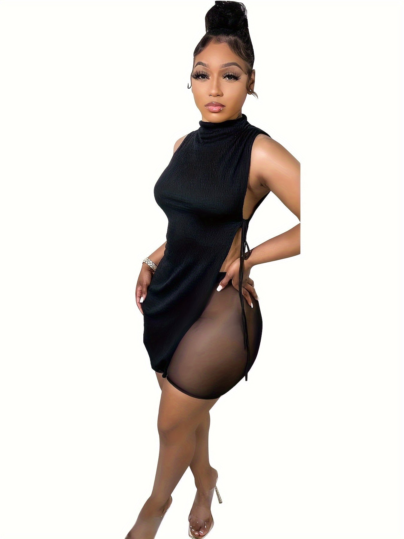 Turneka - Combinaison short style bas transparent