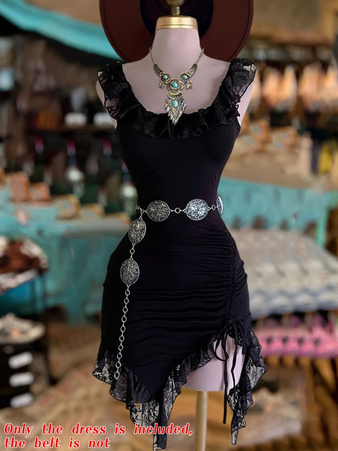 Perfecta -Robe danse latine avec dentelle