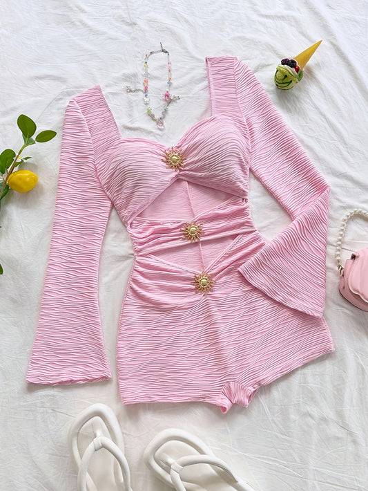 Pinkia- Ensemble short rose S au XL