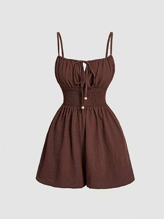 Perrine - combinaison short fluide allure sophistiquée