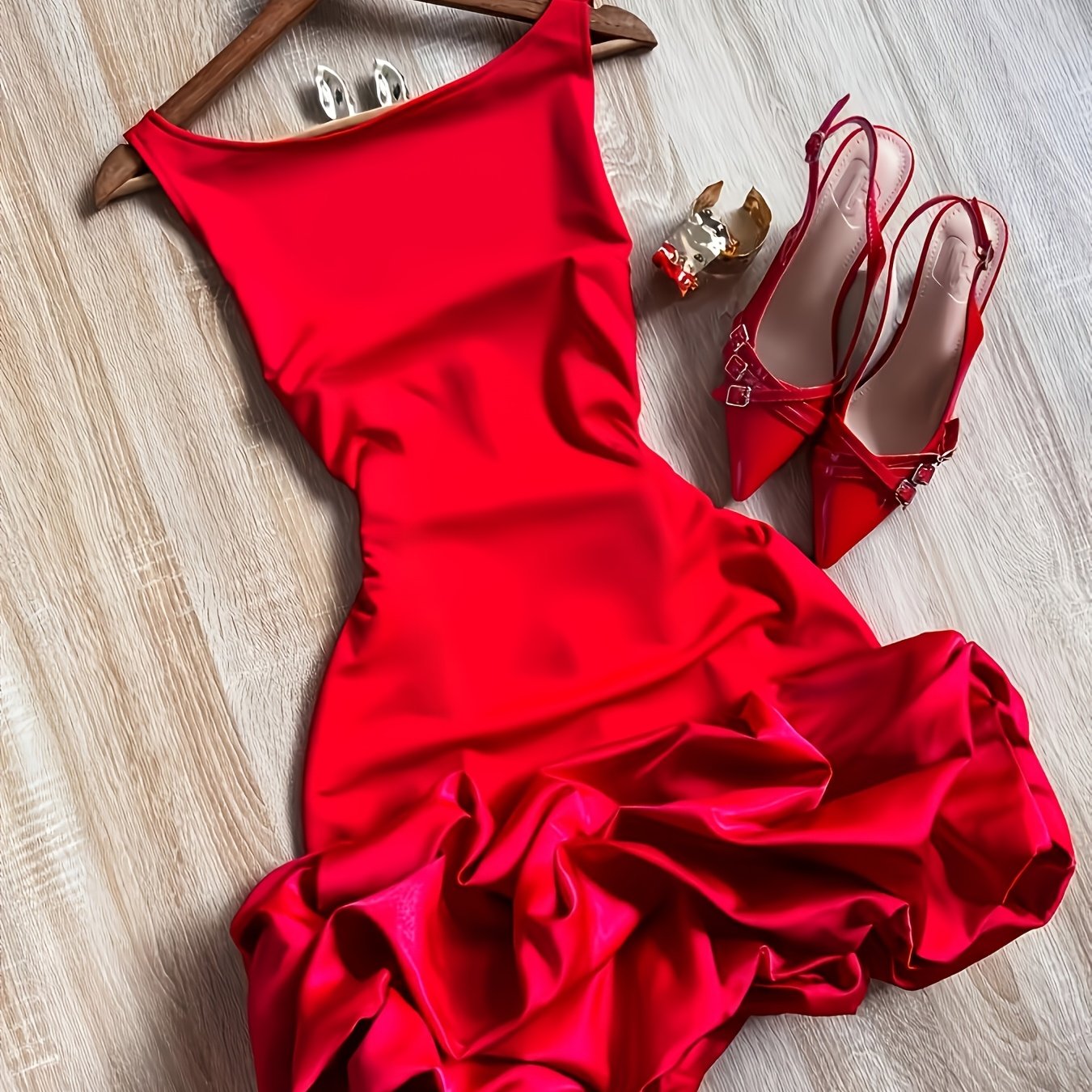 Orlla Jupe short élégante Orella Femme à col rond dors