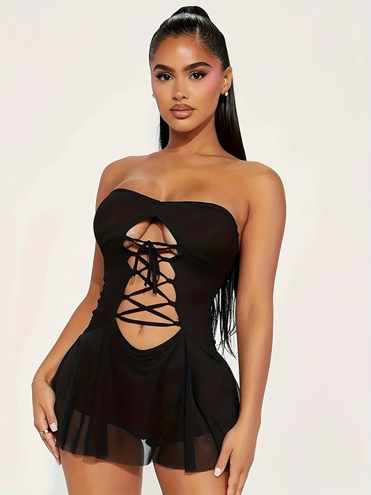 Stia - Ensemble body sexy transparent