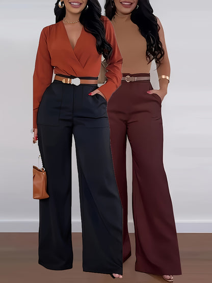 Perylana- Pantalon structuré silhouette élancée