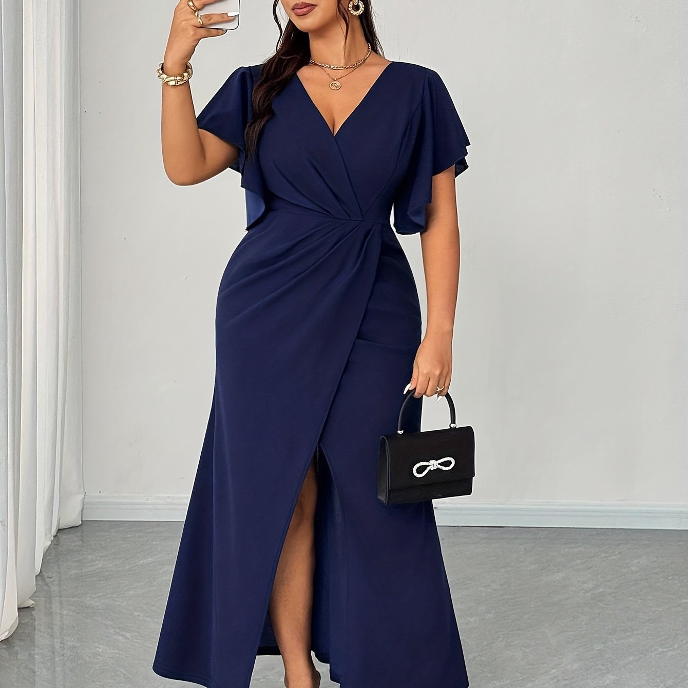 LUMSUIT – Combinaison pailletée glamour XXL