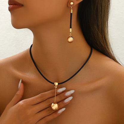 URBAN GLINT – Ensemble bijou à pampilles et cercles