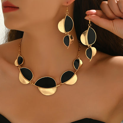 Golden Noir Asymétrie - Élégance moderne dorée et noire