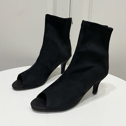 Fashionboot- bottine fermé danse heels RUBBER/7cm