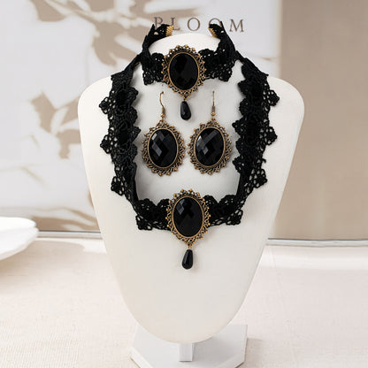 Nico- collier  ras de cou + boucles d'oreilles + bracelet