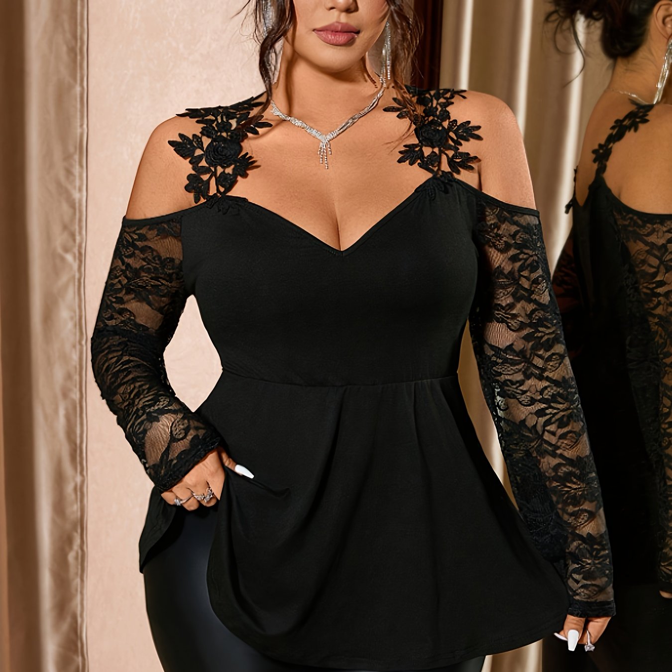 Régina - Haut raffiné tombé élégant