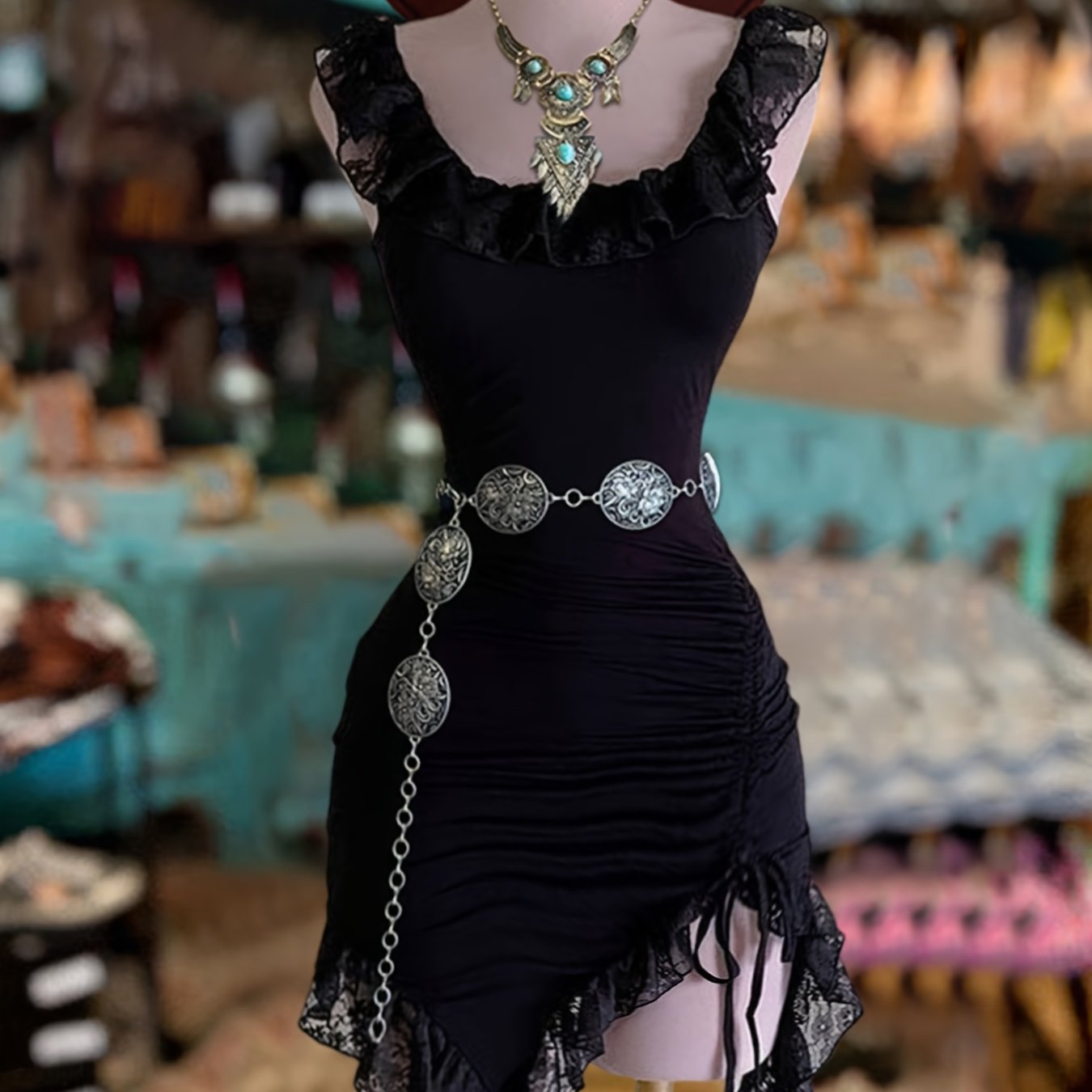 Perfecta -Robe danse latine avec dentelle