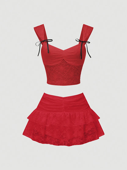 Chest - Ensemble et jupe mi dentelle