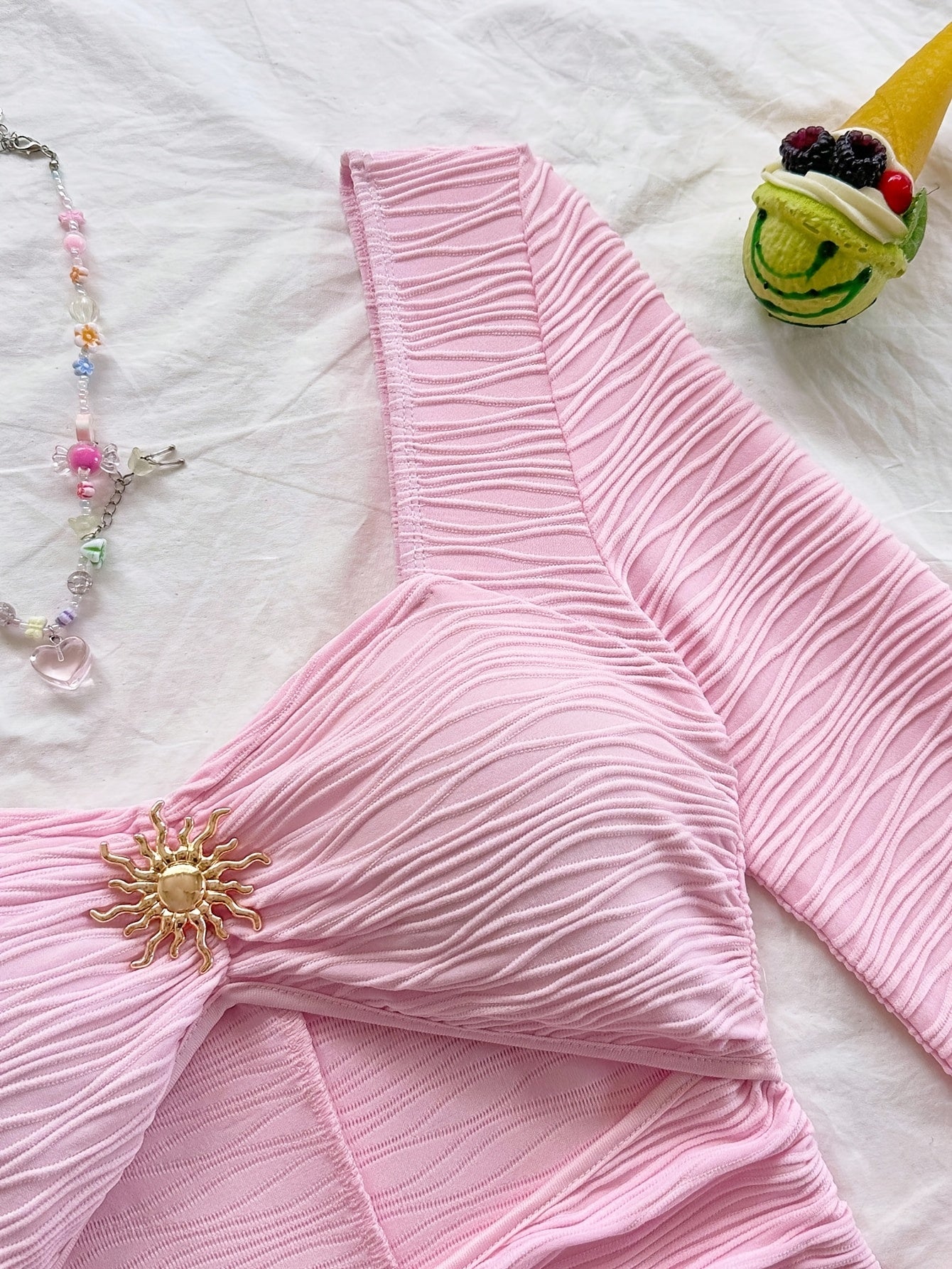 Pinkia- Ensemble short rose S au XL