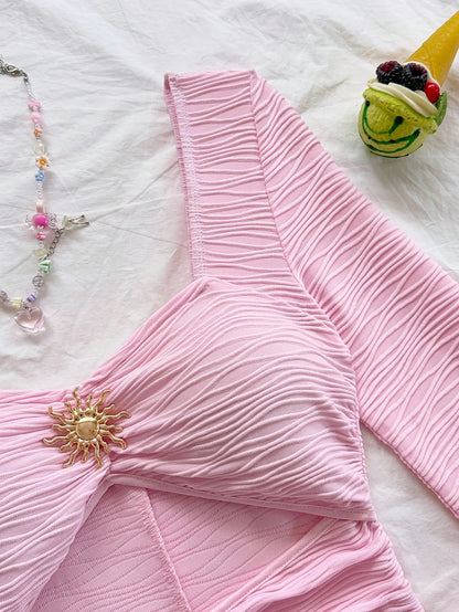 Pinkia- Ensemble short rose S au XL