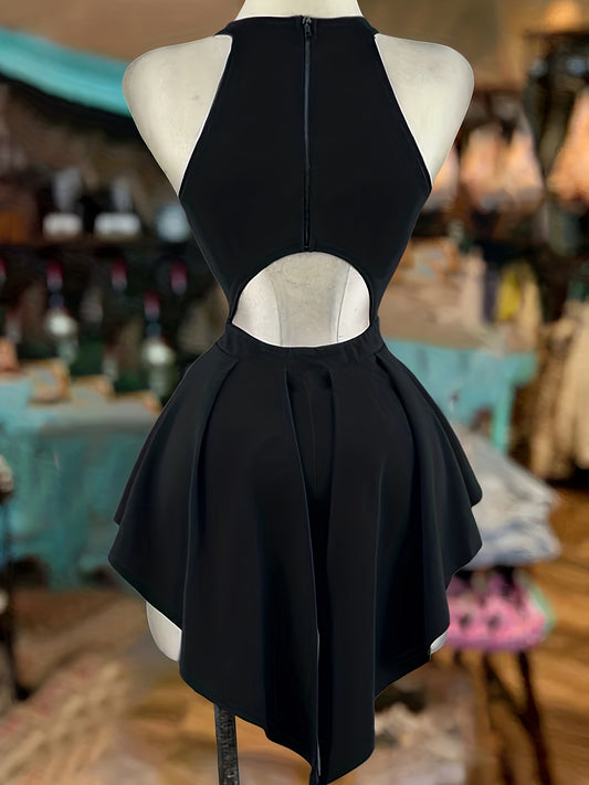 Robbyn- Robe sexy élégante sans manches à col halter