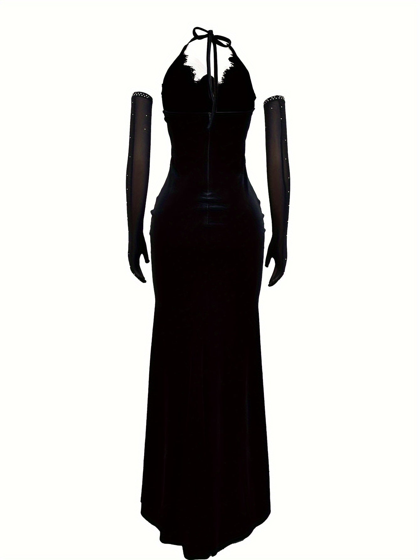 Éclat Strassé – Dos nu scintillant, coupe moulante