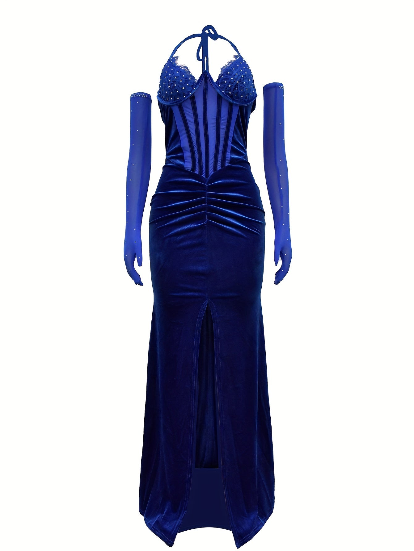 Éclat Strassé – Dos nu scintillant, coupe moulante