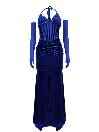 Éclat Strassé – Dos nu scintillant, coupe moulante