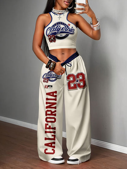 Numberia 2pcs Y2K - Pantalon + haut