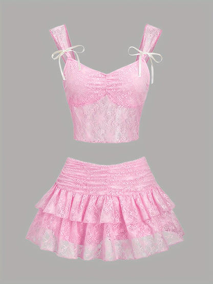 Chest - Ensemble et jupe mi dentelle