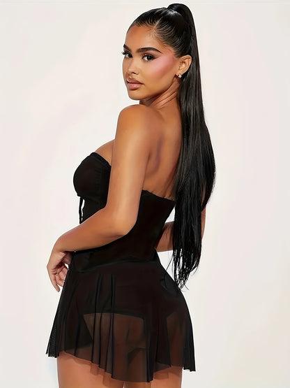 Stia - Ensemble body sexy transparent