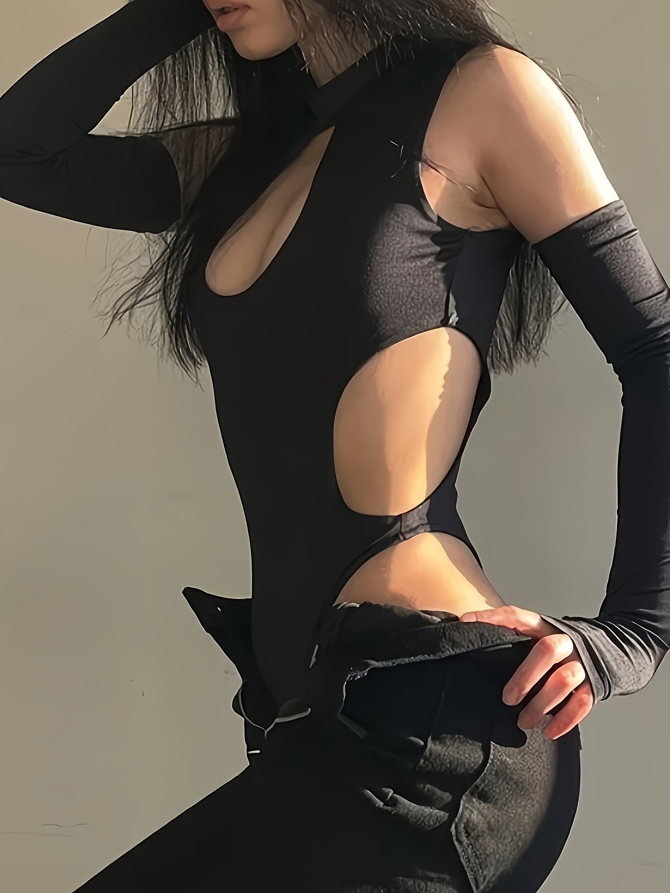 BlacCut-Body stylé avec manche