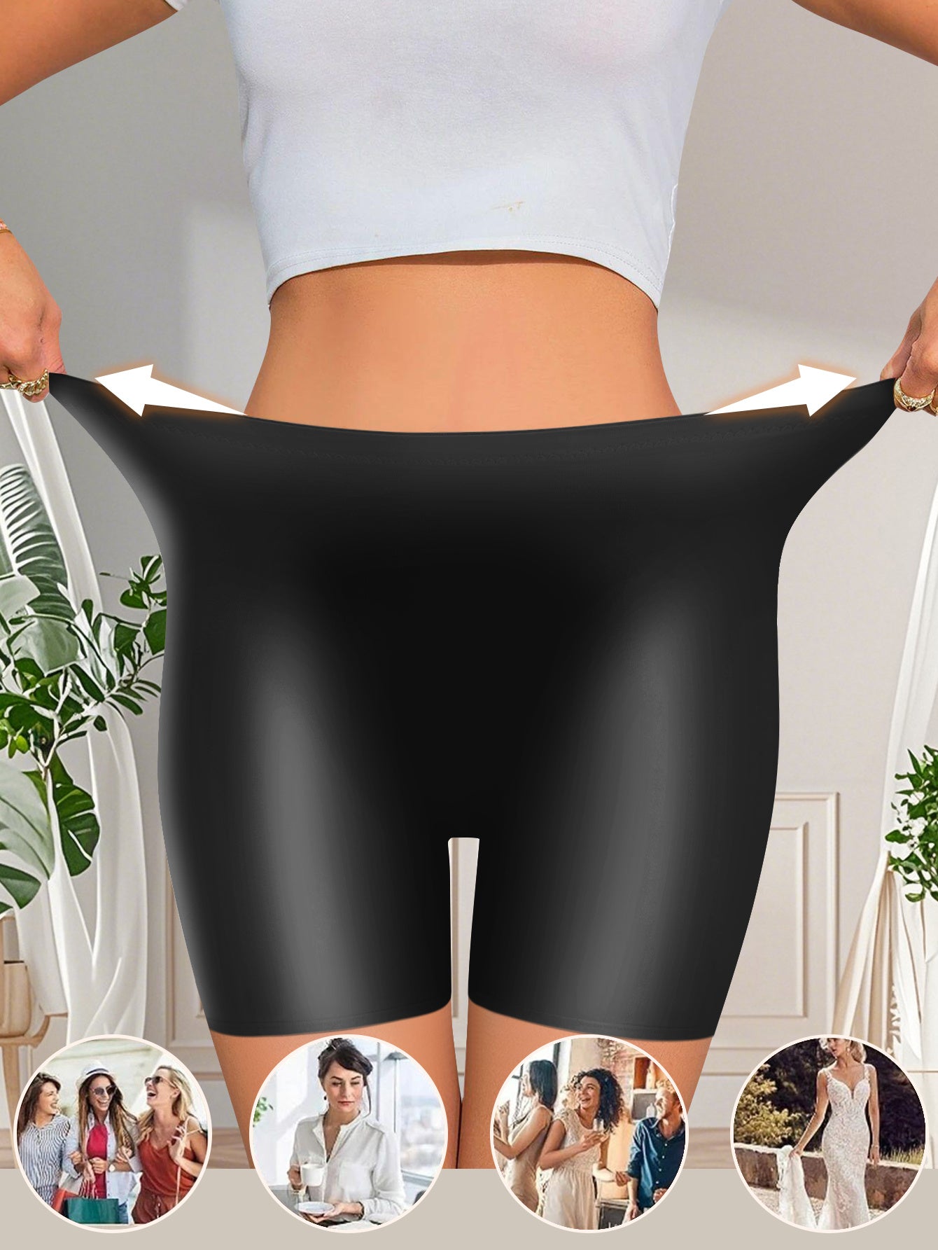 Shita - lot de 4 boxers unis confortables et respirants