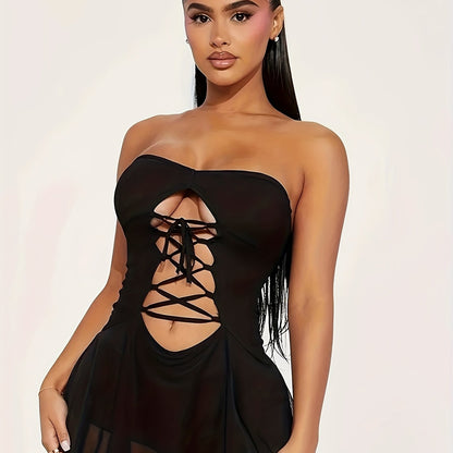 Stia - Ensemble body sexy transparent