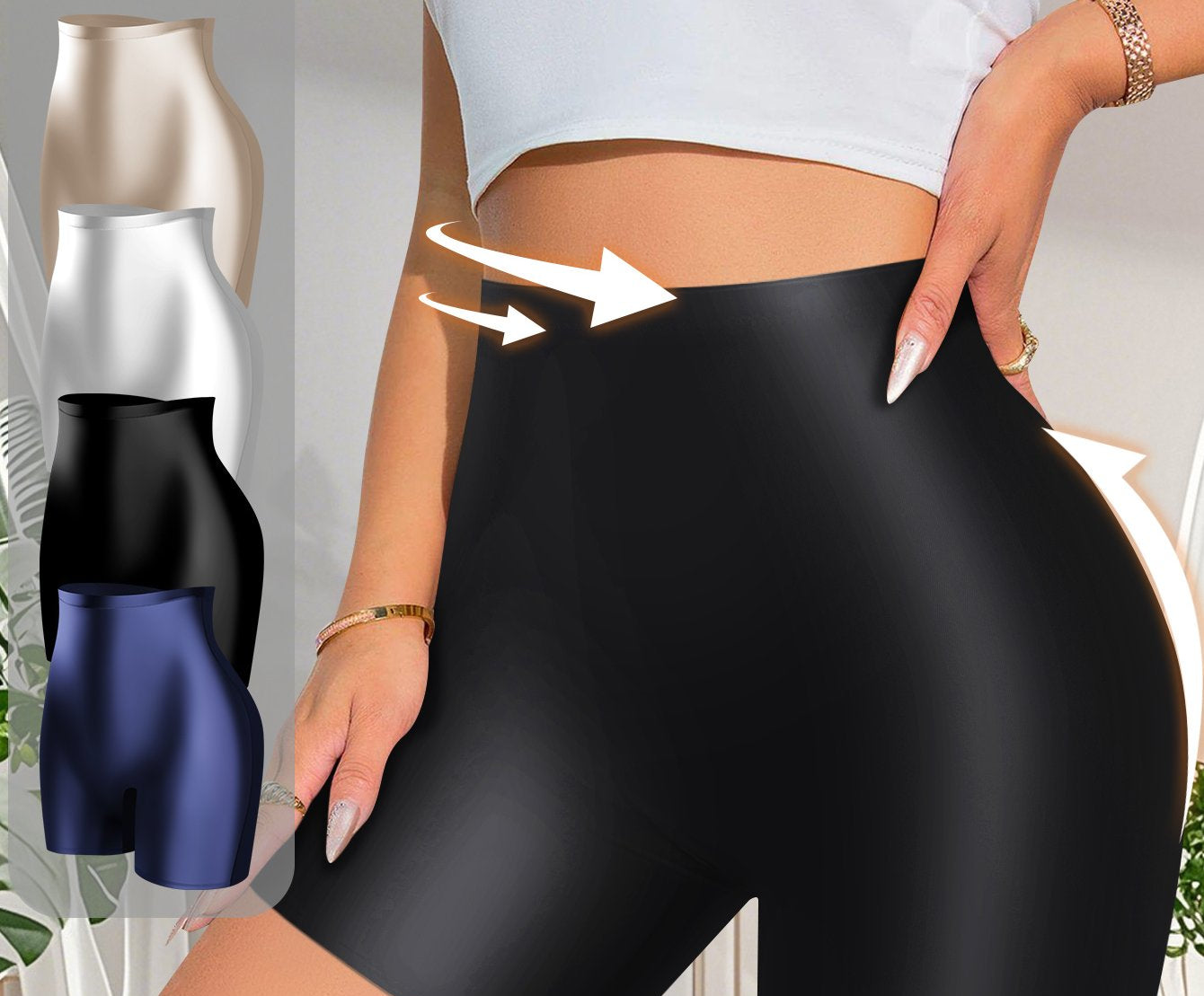 Shita - lot de 4 boxers unis confortables et respirants