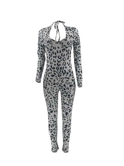 Gleopard - Combinaison Sexy Leopard dos nu