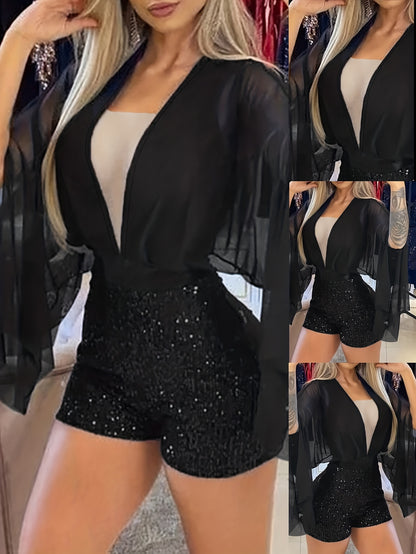 Koreana- Combishort Danse pailleté S au XXL