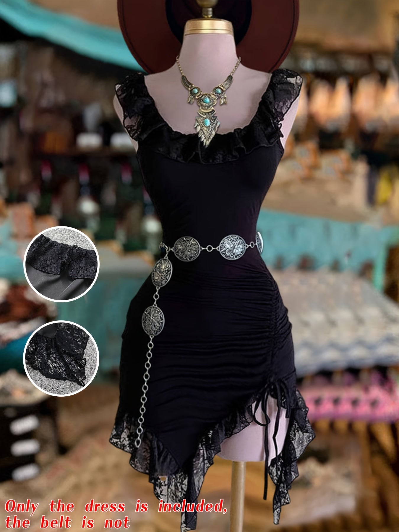 Perfecta -Robe danse latine avec dentelle