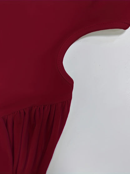 CASCADE PORRCEY – Robe sirène manches longues brillante