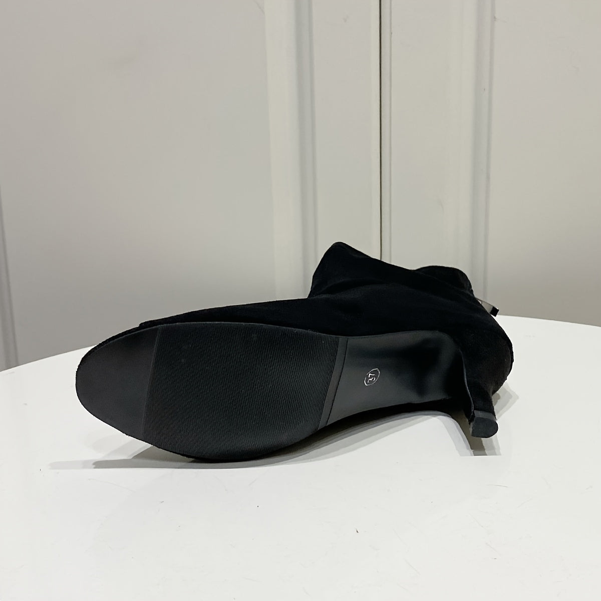 Fashionboot- bottine fermé danse heels RUBBER/7cm