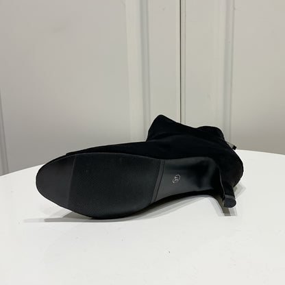 Fashionboot- bottine fermé danse heels RUBBER/7cm