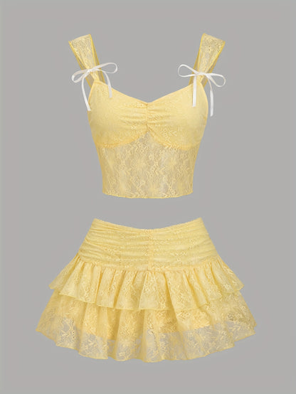 Chest - Ensemble et jupe mi dentelle