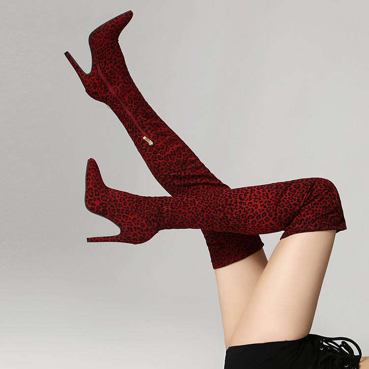Tigra Cuissarde rouge - Cuissarde tigre leopard