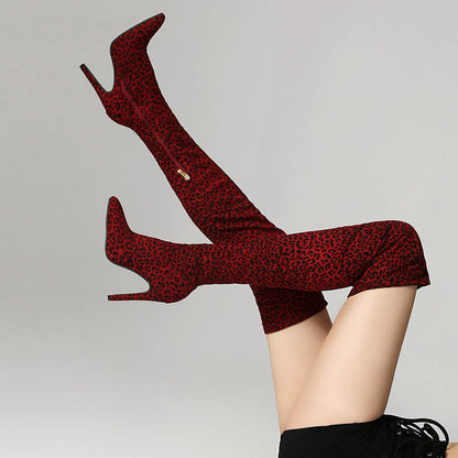 Tigra Cuissarde rouge - Cuissarde tigre leopard
