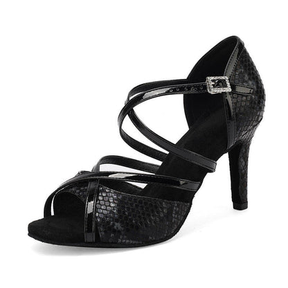 Serpentina - Chaussure danse latine croisée personnalisable