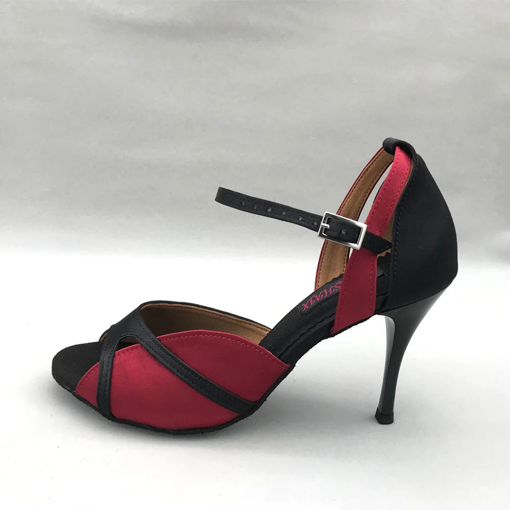 Marisol - Chaussures de danse latine satin talon 9 cm