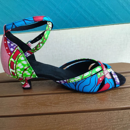 Zuelya - Chaussures de danse latine bleues