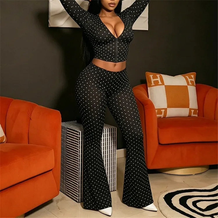 NewJiu - Ensemble 2 pieces à pois