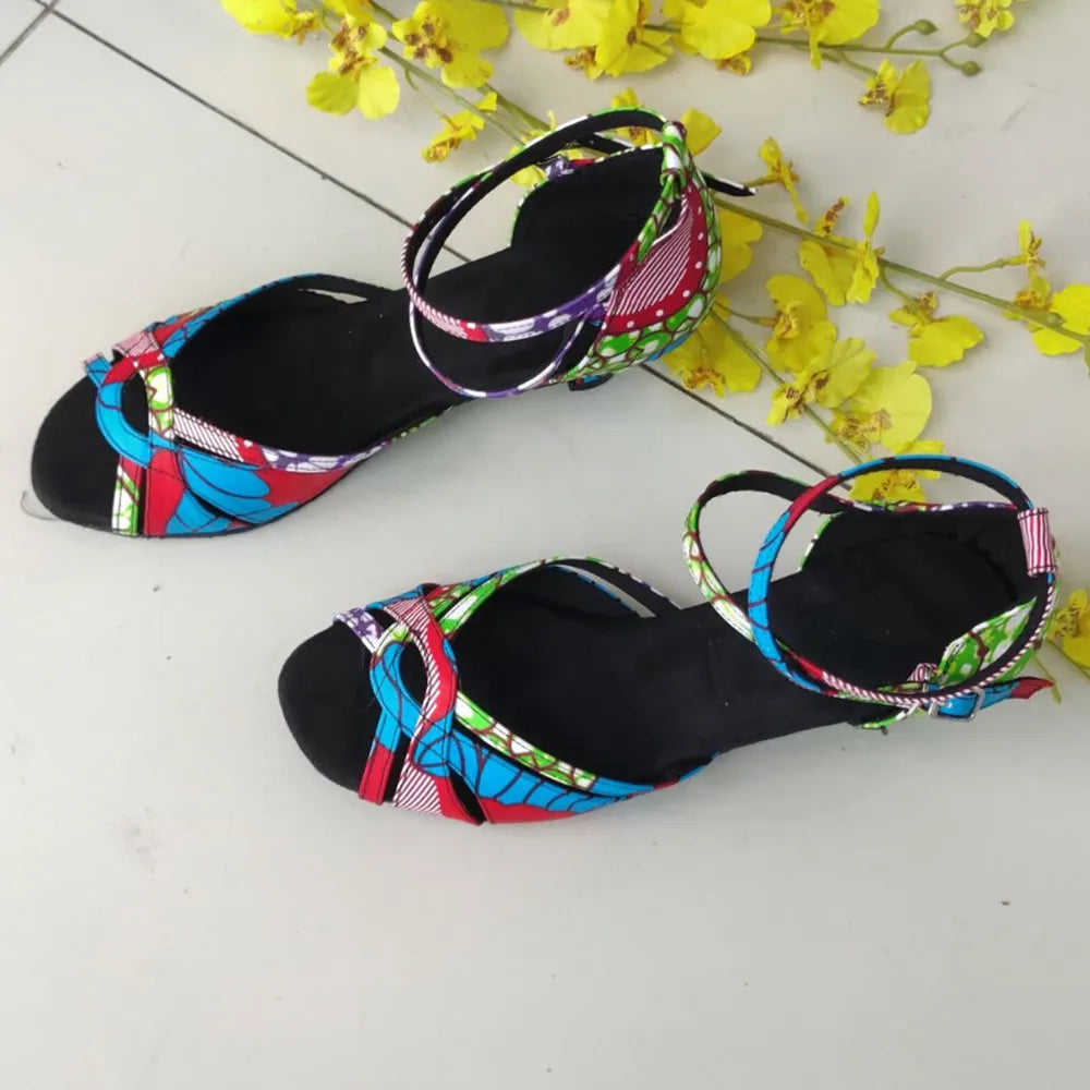 Zuelya - Chaussures de danse latine bleues
