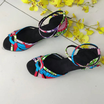 Zuelya - Chaussures de danse latine bleues