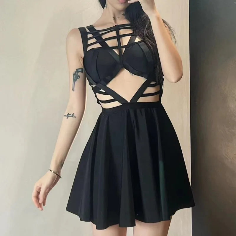Noralie - Robe corset noire