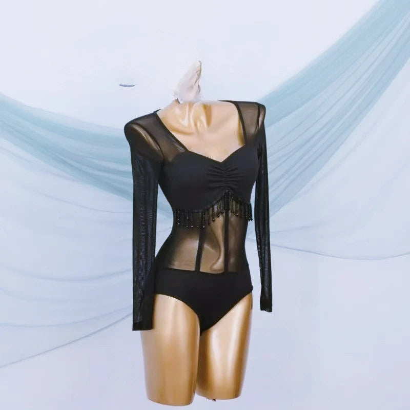 Rylsya - Robe de danse latine noir