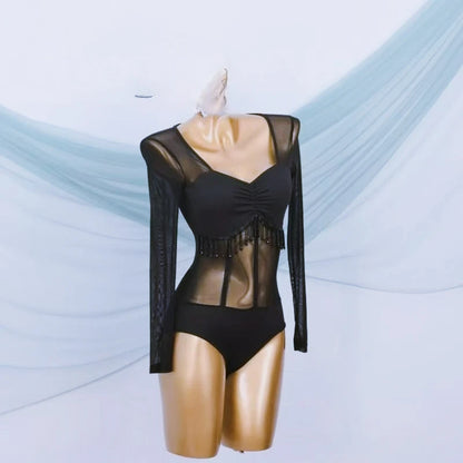 Rylsya - Robe de danse latine noir