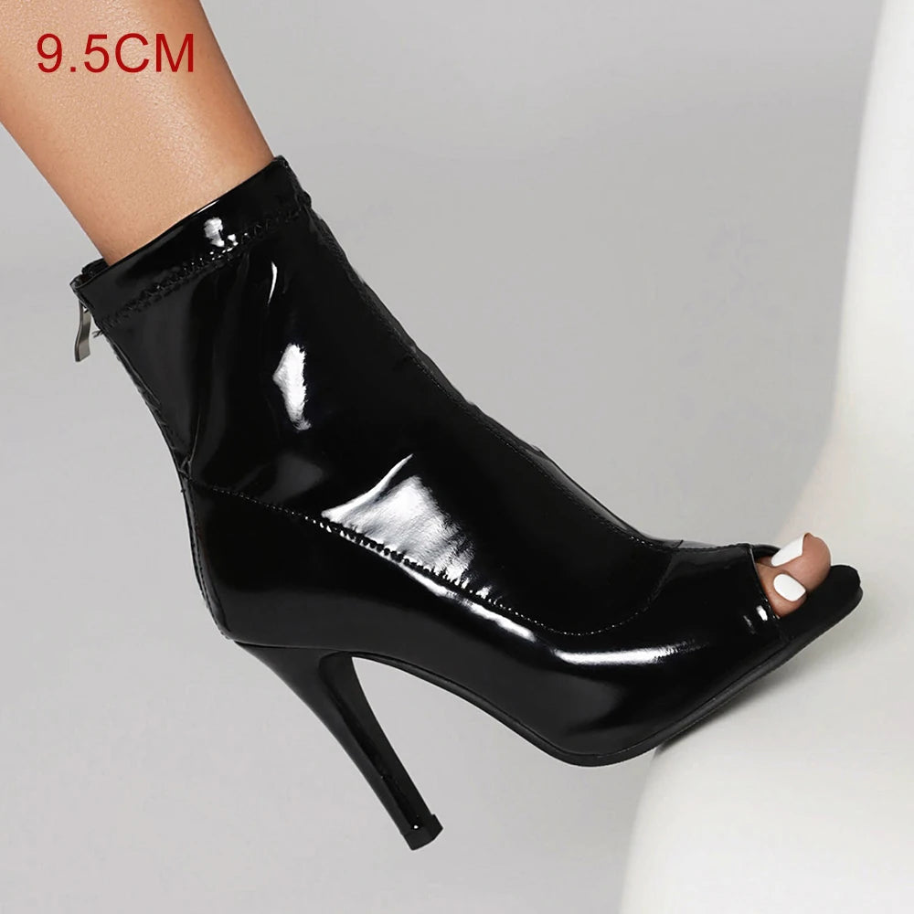 Boty- Botte sexy sémili cuir ou couleur