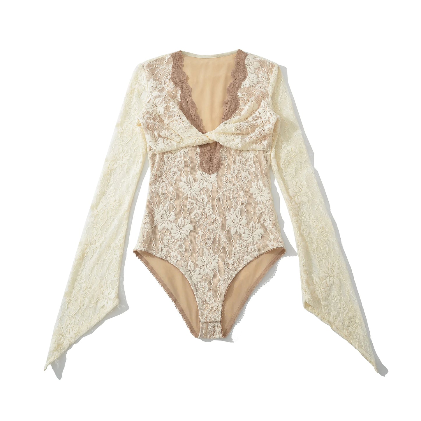 Newlia-Body transparent dentelle