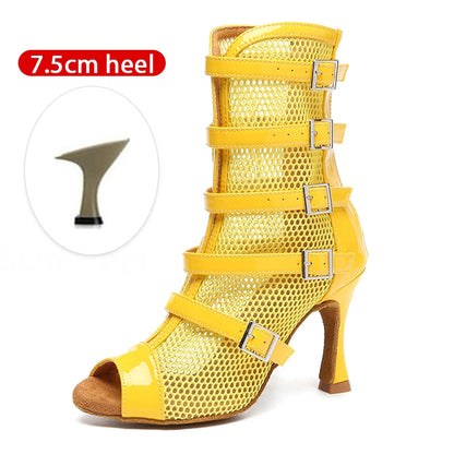 Sensation Latina - Chausse heels Rouge, Jaune, Noir